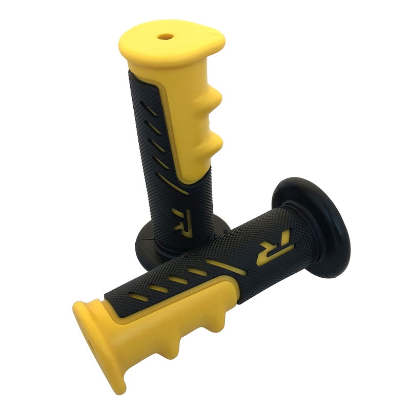 XKMT-"R" Engraved Gel Style Grips YELLOW QUAD Compatible With YAMAHA KAWASAKI POLARIS SEADOO BOMBARDIER JET SKI HONDA FOREMAN RECON RINCON Brute Force Prairie BRUIN GRIZZLY KODIAK [B017QVAA64] - Image 2